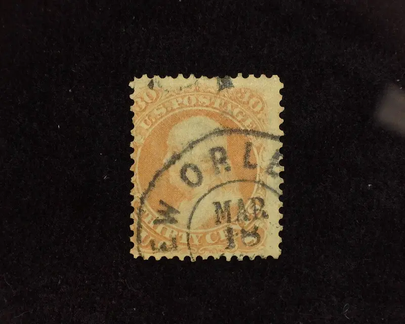 #100 Fresh stamp with black New Orleans cancel. AVG Used - US Stamp