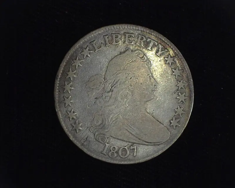 1807 Draped Bust Half Dollar VG - US Coin