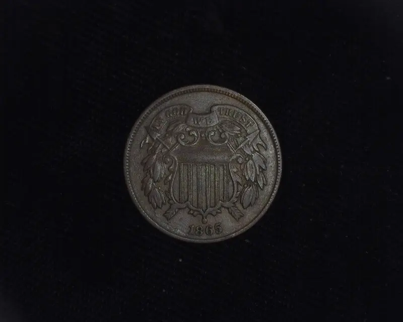1865 Two Cent Piece XF - US Coin