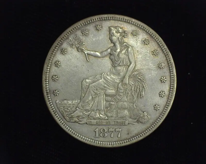 1877  Trade Dollar XF - US Coin