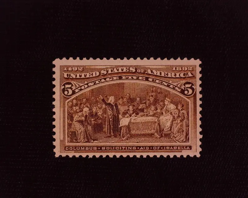 #234 5c Columbian Fresh and choice. Mint Vf/Xf NH - US Stamp