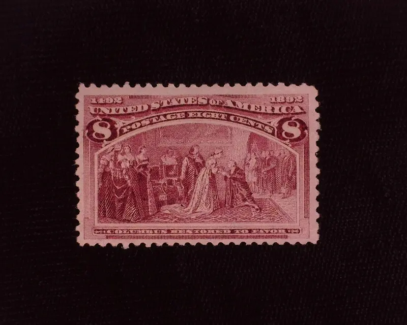 #236 8c Columbian Rich color. Mint VF NH - US Stamp