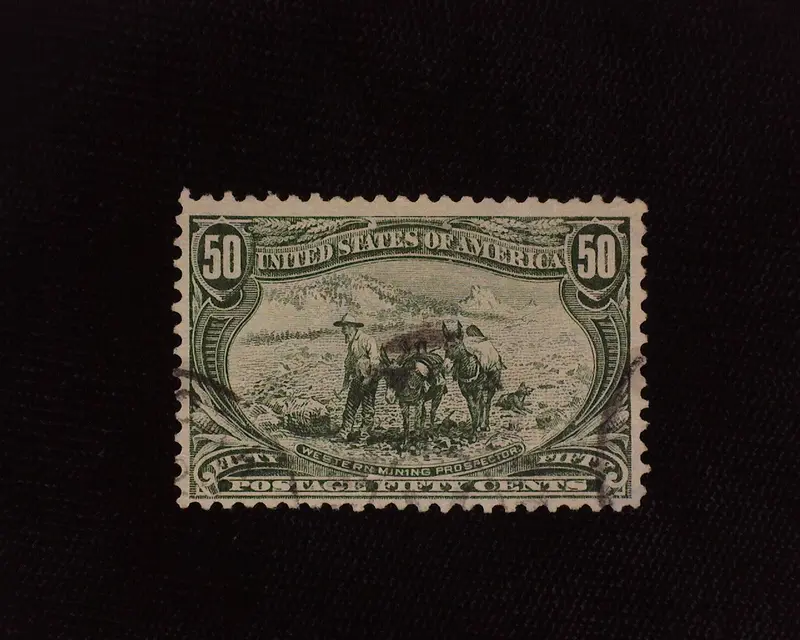 #291 Used Fresh. Faint cancel. F US Stamp