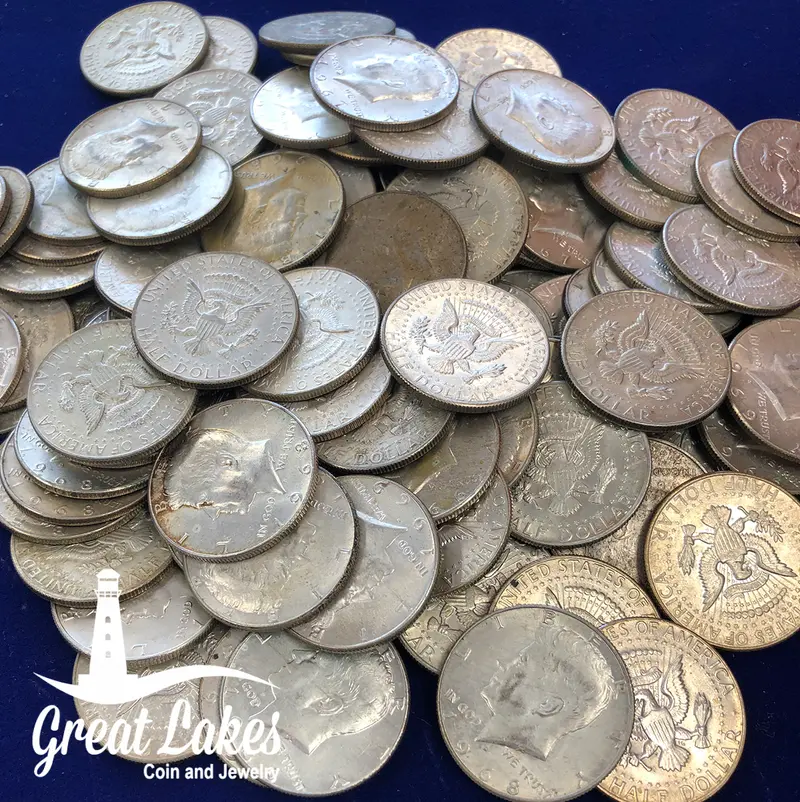 40% Silver Kennedy Half Dollars (FV $5)