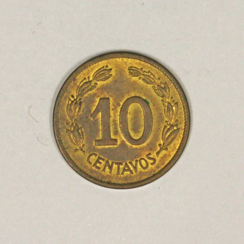 Ecuador 1942 10 Centavo TONED