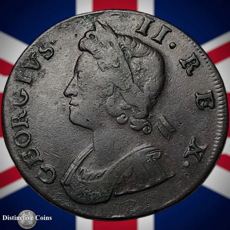 Great Britain 1734 Half Penny 1/2d GB5047