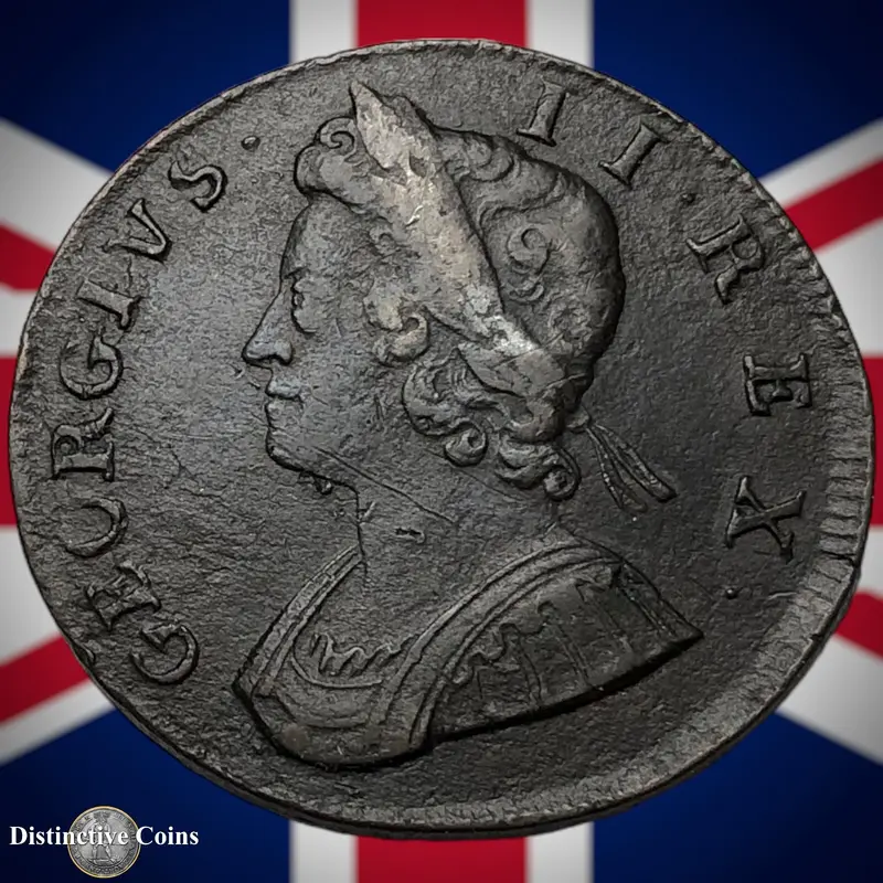 Great Britain 1734 Half Penny 1/2d GB5052