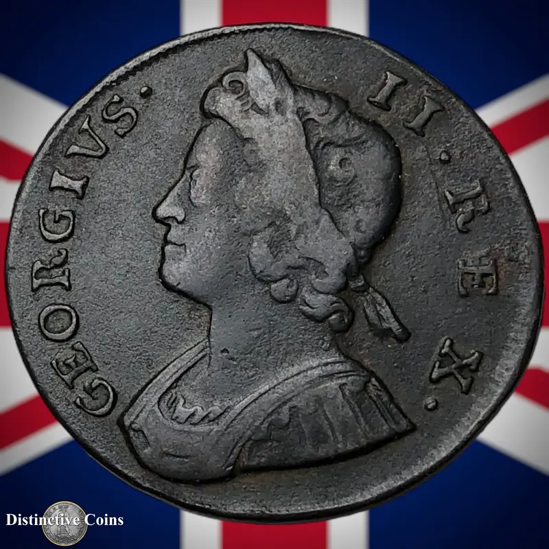 Great Britain 1737 Half Penny 1/2d GB5065