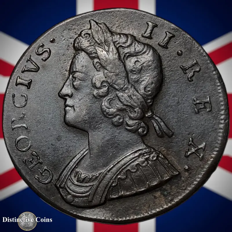 Great Britain 1737 Half Penny 1/2d GB5072