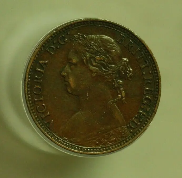 Great Britain 1878 Farthing XF   A277