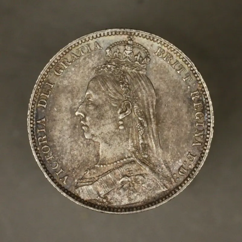 Great Britain 1891 1 Shilling Toned Unc