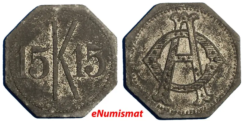 Russian 1900-1917 GRAND DUCHESS ALEXANDRA FEDOROVNA TOKEN .RARE ROYAL JETON (12)