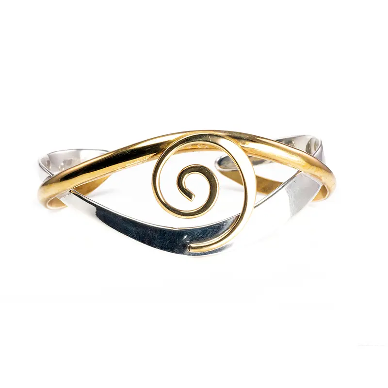 Silver and Brass Bangle