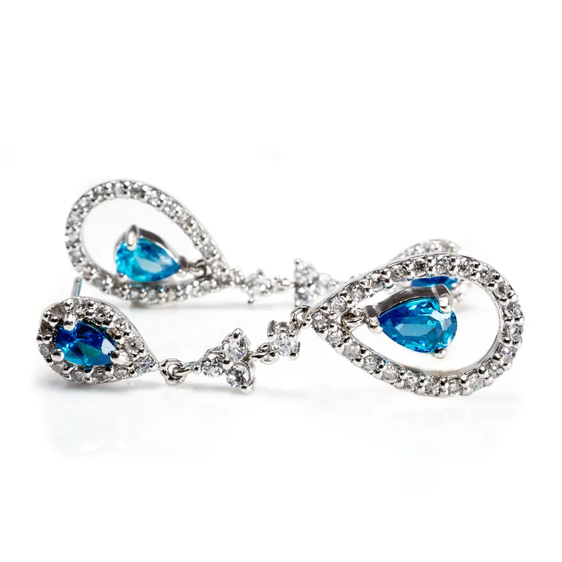 Silver and Cubic Zirconia Earrings