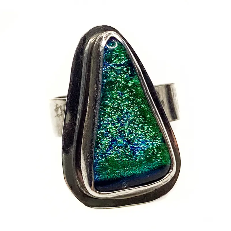 Silver and Dichroic Ring