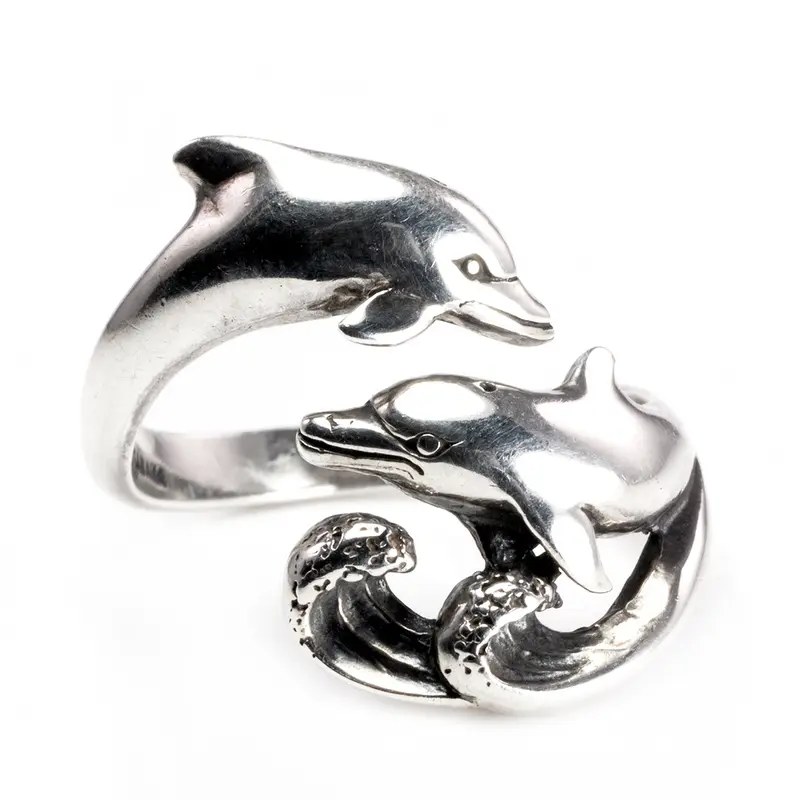 Silver Dolphin Ring