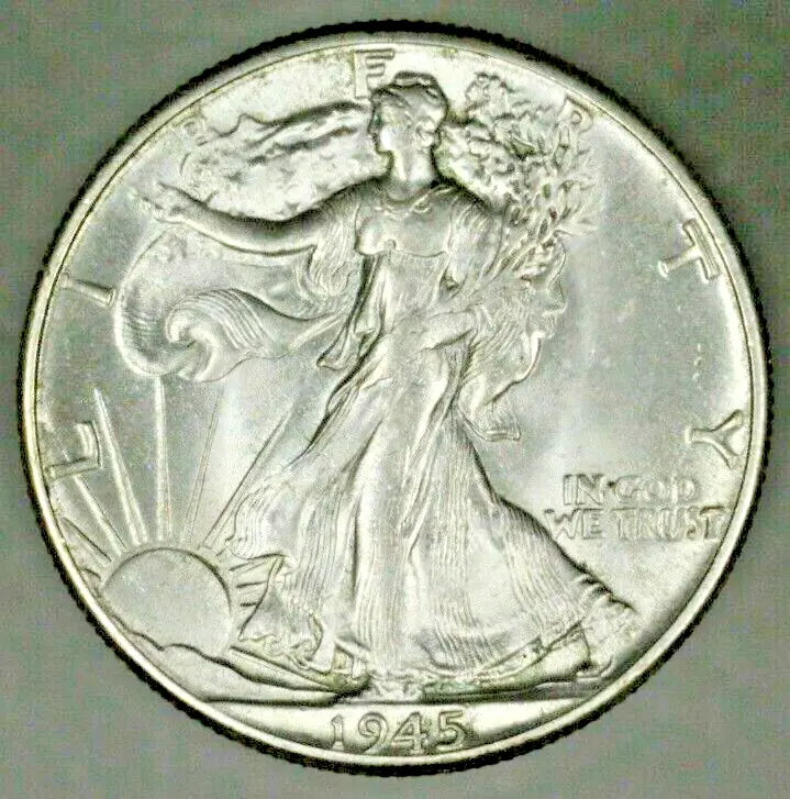 US Walking Liberty Half 1945 P   A2564