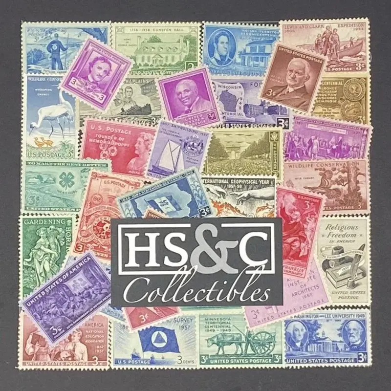 USPS 1944-1958 100 Different Commemorative Stamp Gift Set US Stamp